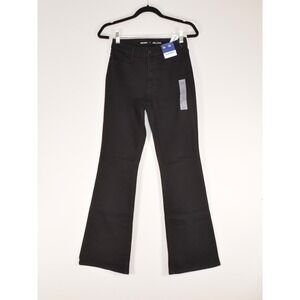 Old Navy Womens Wow Flare High Rise Jeans Black Size 2 Stretch Denim NWT